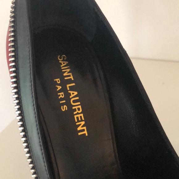 Saint Laurent bicolor zip heels - Picture 2 of 8